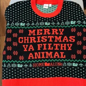 Christmas Sweater - Black and Red